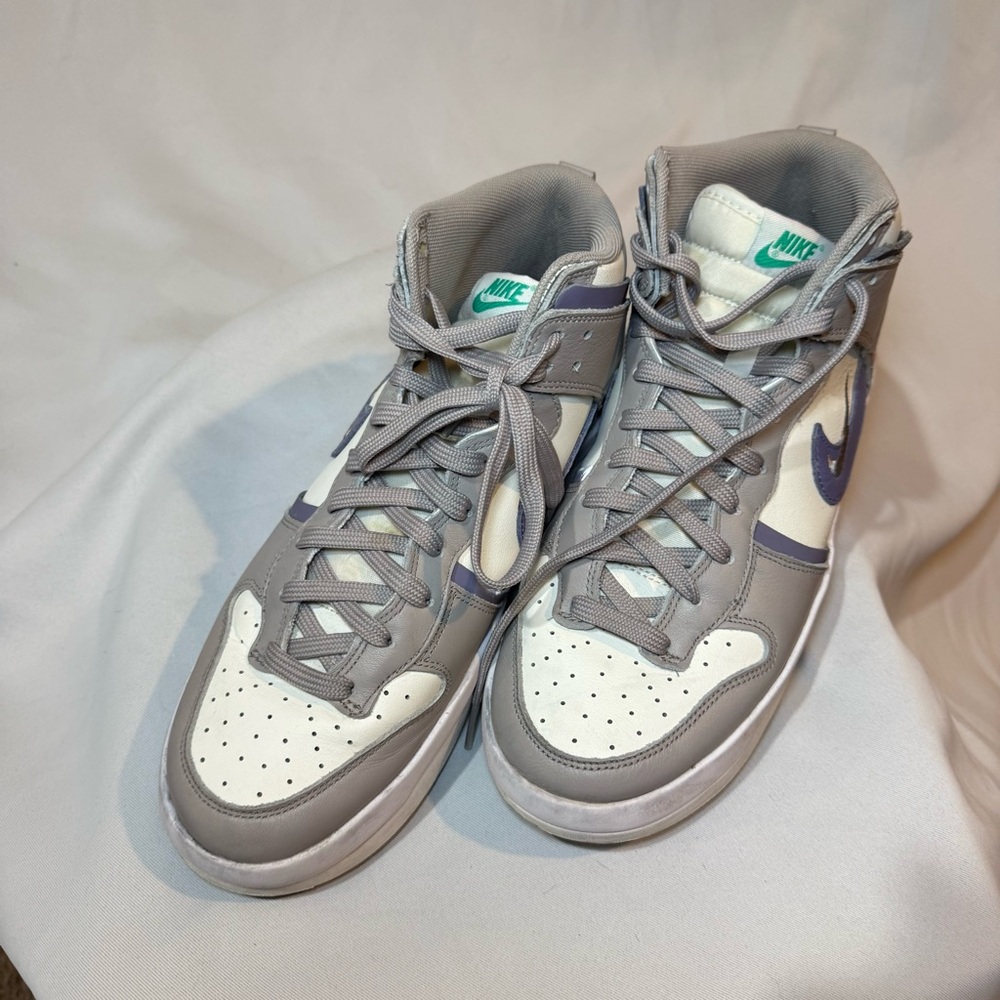 Nike Dunk High Up Grey Purple DH3718-001 Women's Size 11 - Picture 2 of 7